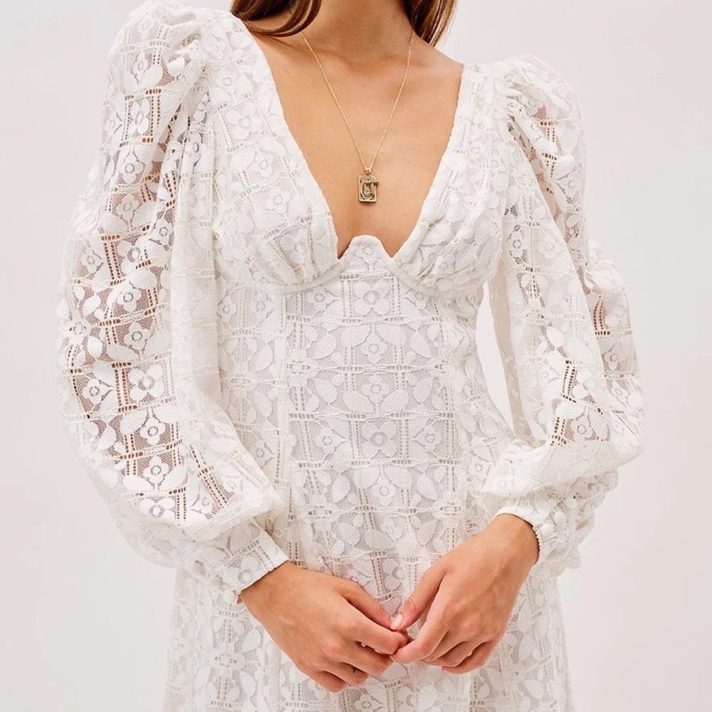 For love and lemons white lace dress